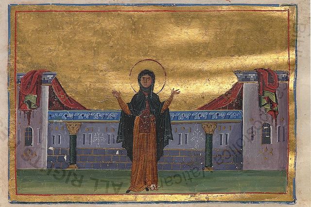 St. Theodora of Alexandria, Pen